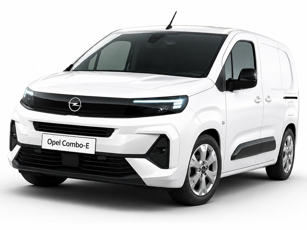 Opel Combo Electric — Opel electric commercial van, Compact electric panel van — 352 km WLTP range, 50 kWh battery, 3.8 m³ load space. CVES Band A.